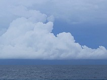 Clouds on pacific